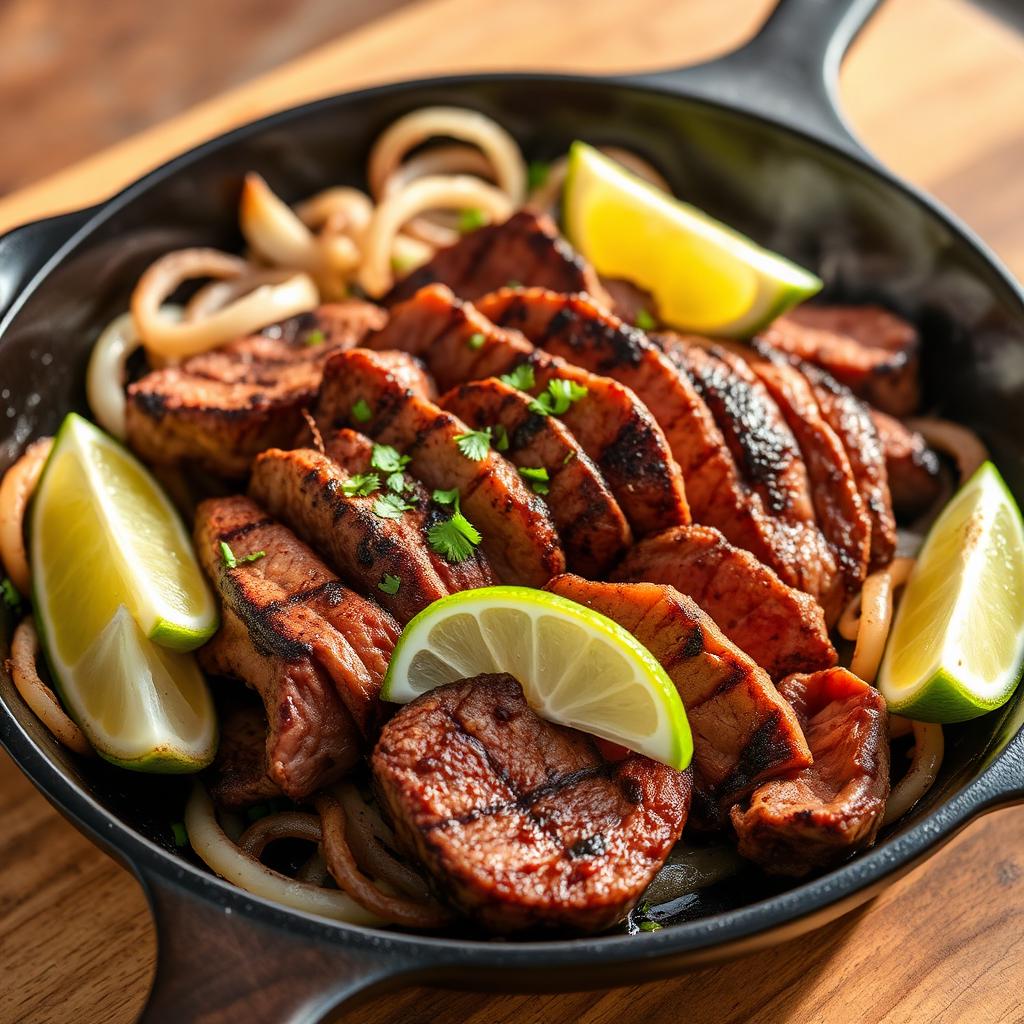 Beef Fajita Inside Skirt — Marinated, Raw