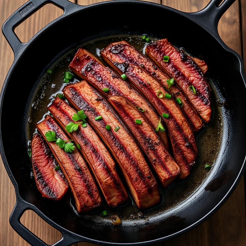 Beef Fajita Outside Skirt — Marinated, Raw