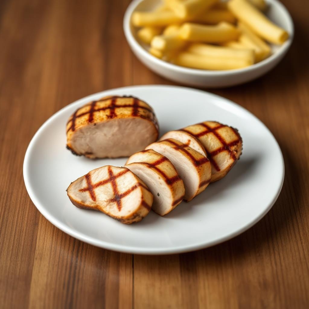 Grilled Sous Vide Chicken Breast Pieces