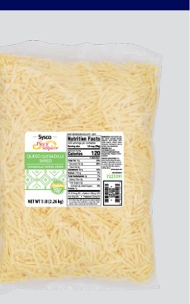 Queso Quesadilla — Shredded