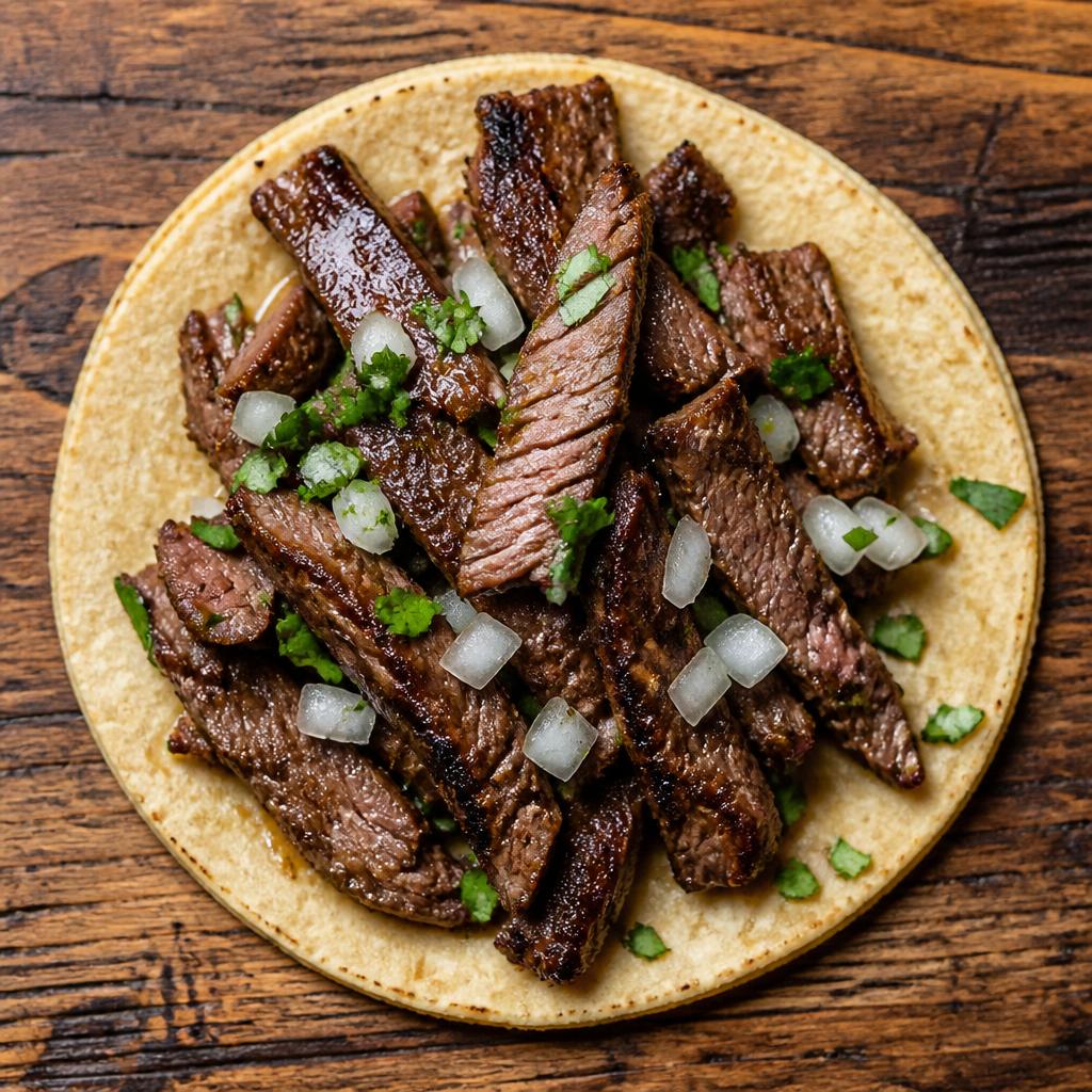 Beef Fajita Strip — FC Marinated SW 1/2" × 3"
